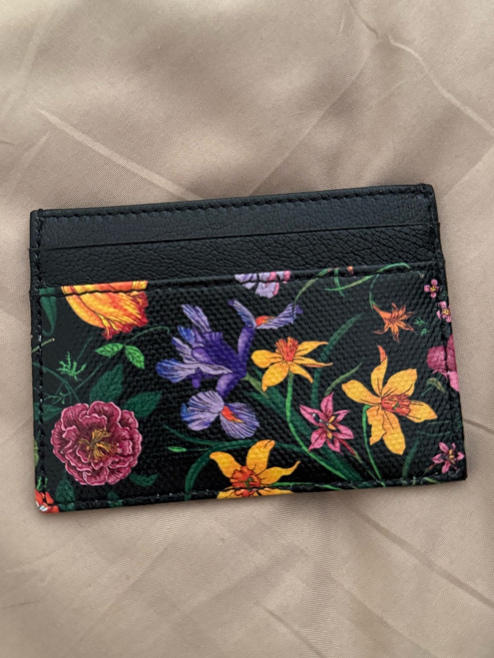 Gucci Flora-motif card case in Variation
black and multicolor canvas - Picture 6 of 7